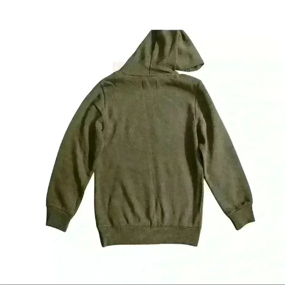 Calvin Klein Big Boys Old School Logo Pullover Hoodie Sequoia M(10/12) - Picture 3 of 9